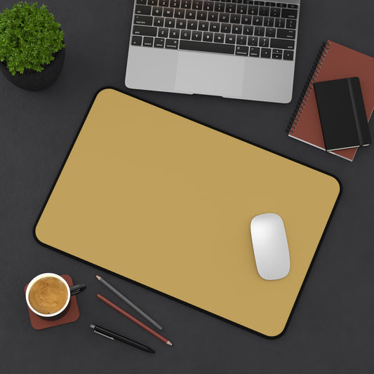 Muted Gold Desk Mat Color Coordinated Collection (12x18, 12x22, 16x32)