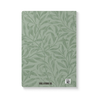 Sage Leaves A5 Lined Journal Minimal Botanical Notebook | Coordinated Collection