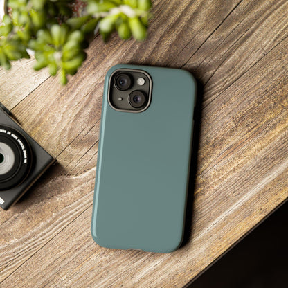 Dusty Blue Tough Cell Phone Case, Matte or Glossy Iphone and Samsung