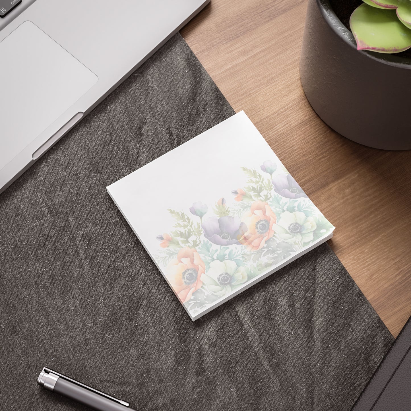 Decorated Floral Sticky Notes Botanical Floral Post It Notes (7 Sizes)