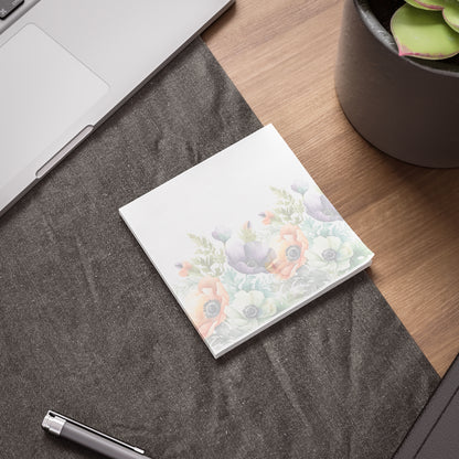 Decorated Floral Sticky Notes Botanical Floral Post It Notes (7 Sizes)