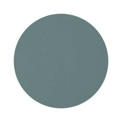 Dusty Blue Coordinated Round Rug 60 Inch Floor Rug Minimal Home Decor Living Room Rug