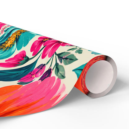 Dreamy Floral Wrapping Paper 3 Sizes Matte or Glossy Floral Gift Wrap
