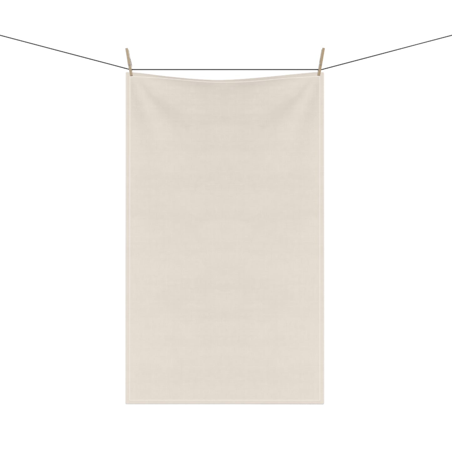 Latte Cream Cotton Twill Tea Towel 18 x 30