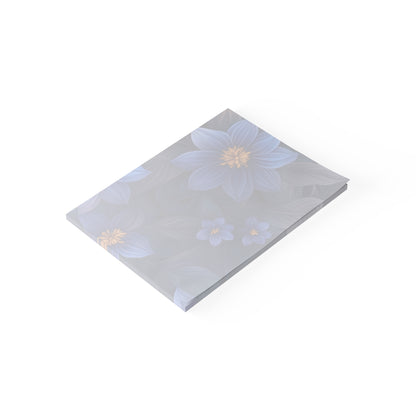Blue Floral Heaven Sticky Notes Blue Floral Post It Notes (7 Sizes)