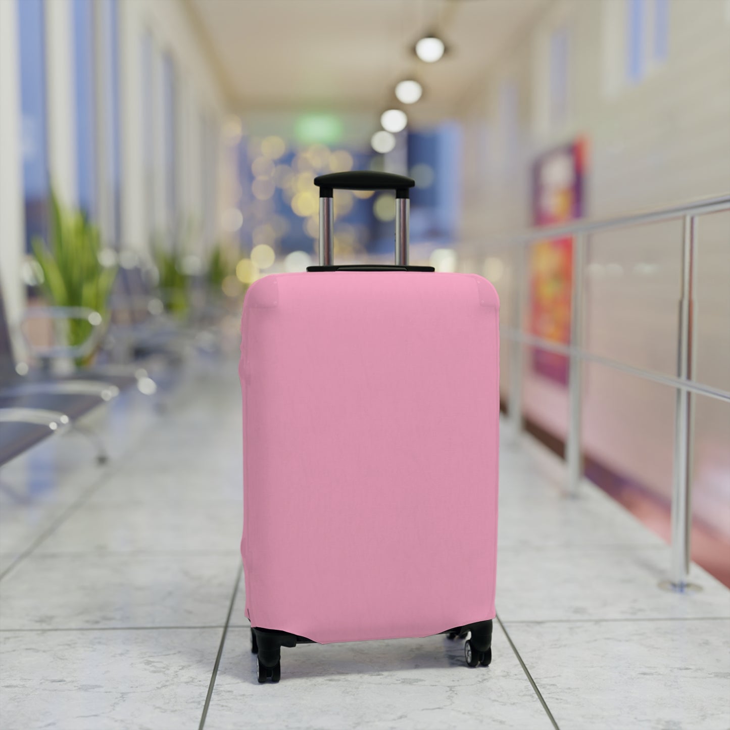 Light Pink Luggage Cover Travel Suitcase Cover Protective Stretch Cover