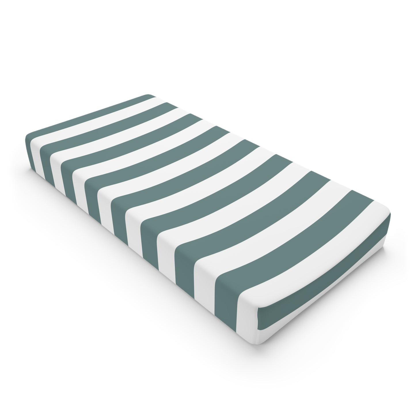 Dusty Blue Stripe Baby Changing Pad Cover Nursery Changing Pad Cover