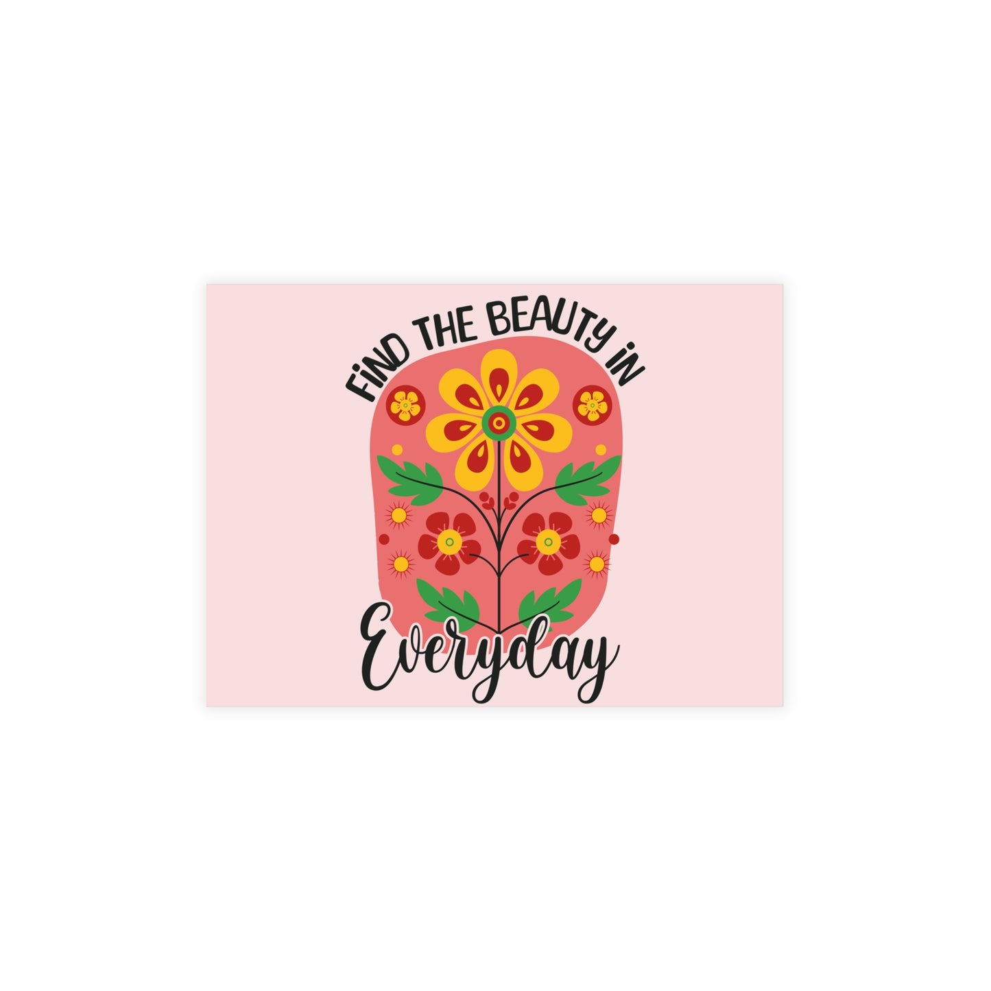 Find the Beauty Postcards Inspirational Floral Postcard Set