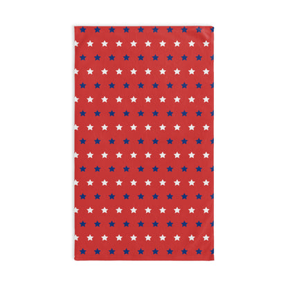 Red, White and Blue Stars Hand Towel Patriotic Bathroom Hand Towel