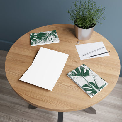 Monstera Leaf Green Note Card