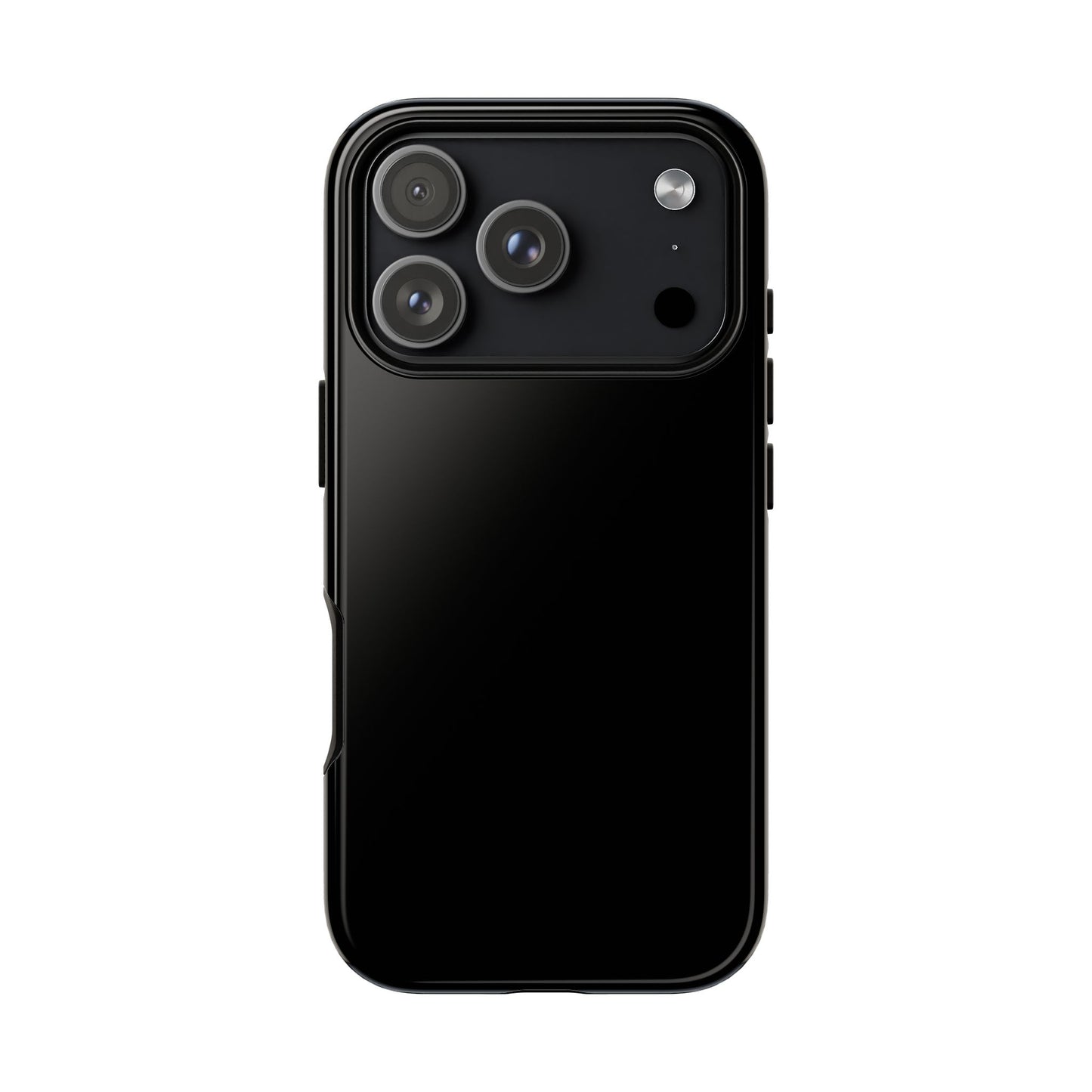 Black Tough Cell Phone Case Matte or Glossy Protective Case iPhone Samsung