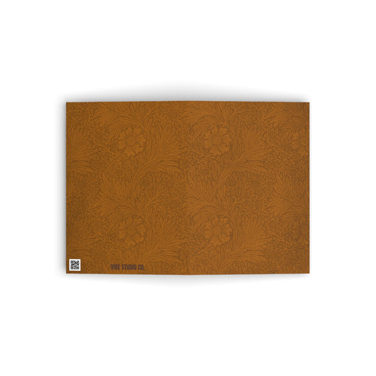 Saddle Tan Note Cards Minimal Botanical Stationery Set