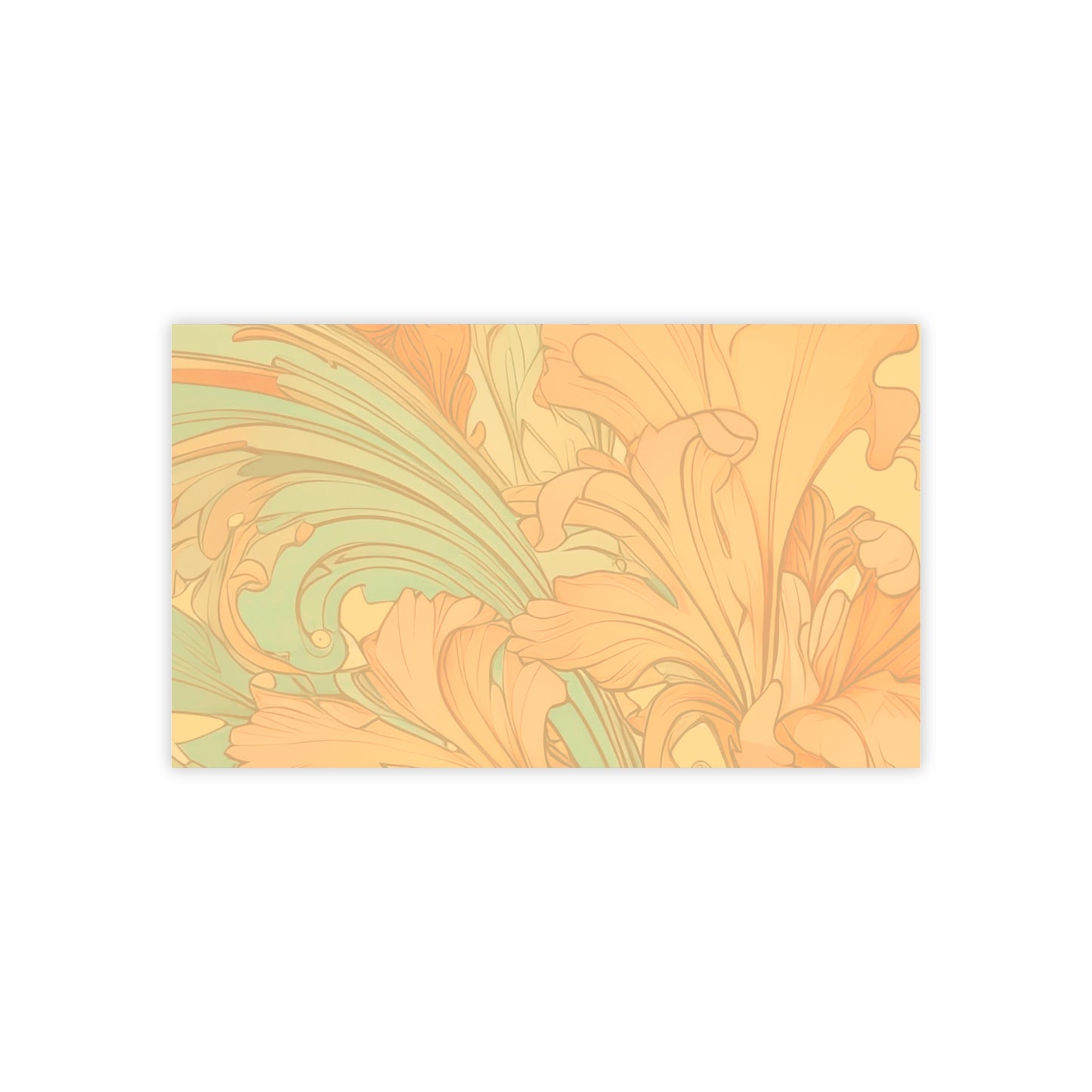 Coral Flourish Sticky Notes Floral Post It Notes (7 Sizes)