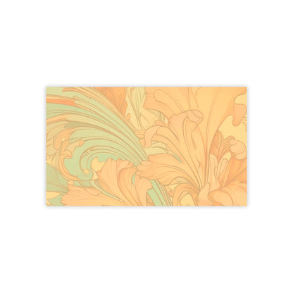 Coral Flourish Sticky Notes Floral Post It Notes (7 Sizes)