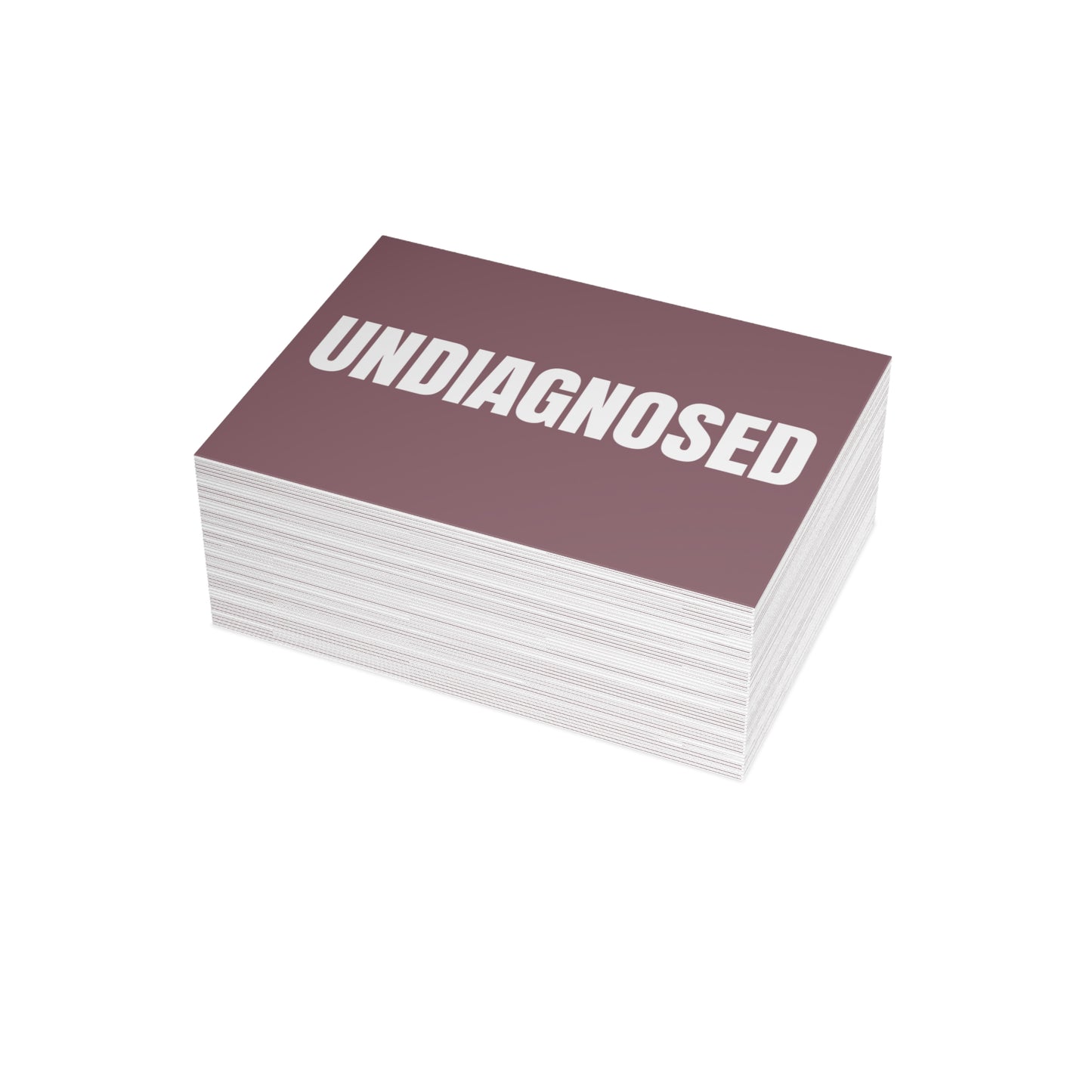 Mauve Postcard Set Pack of 10, 30 or 50 w/ Envelopes | Coordinated Collection