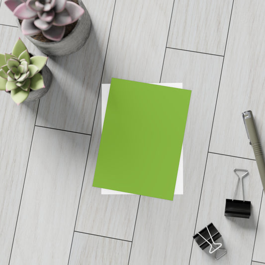 Muted Lime Post Card Color Coordinated Collection Sets (10, 30 or 50)