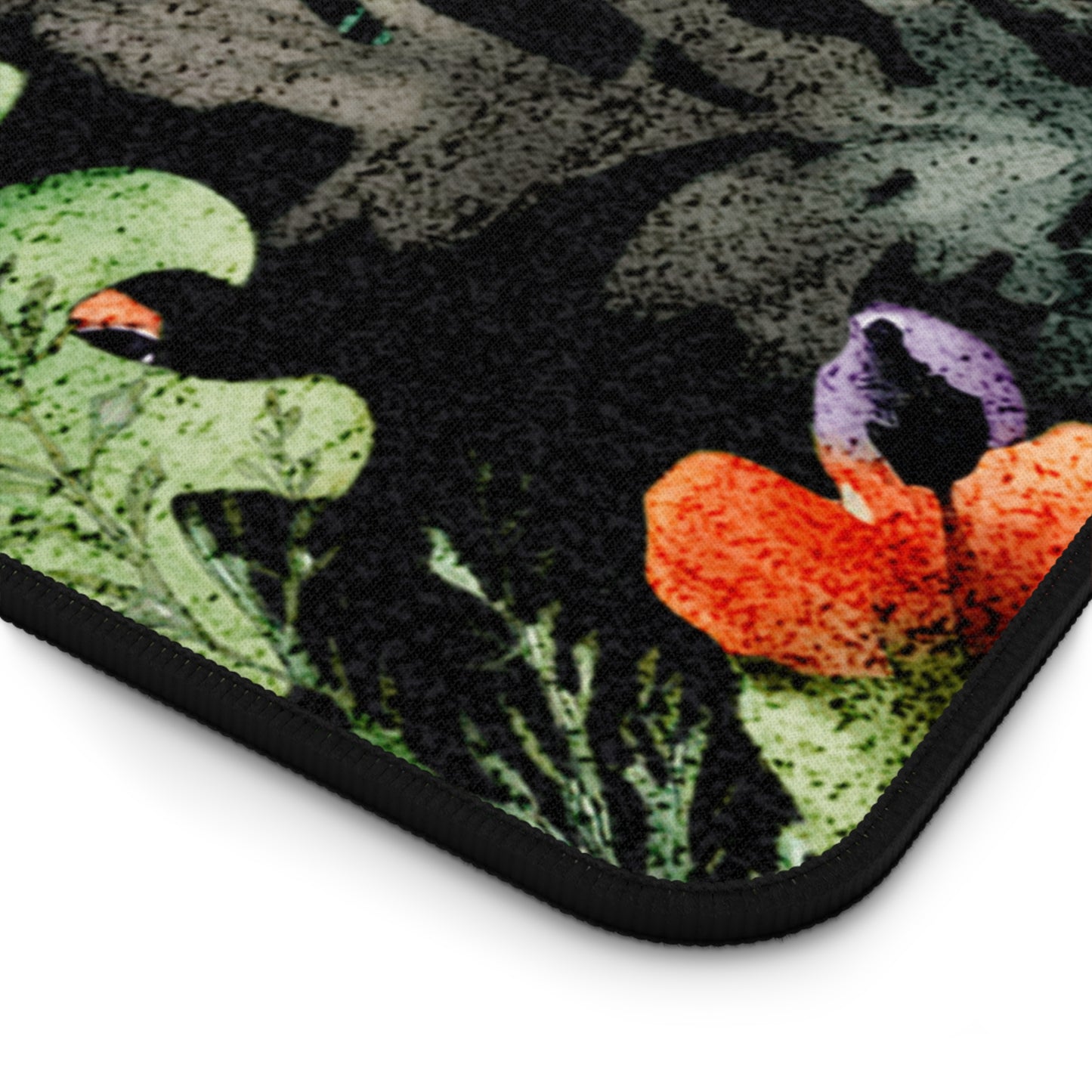 Decorated Floral Desk Pad  Botanical Floral Desk Mat Office Decor (12x18, 12x22, 16x32)