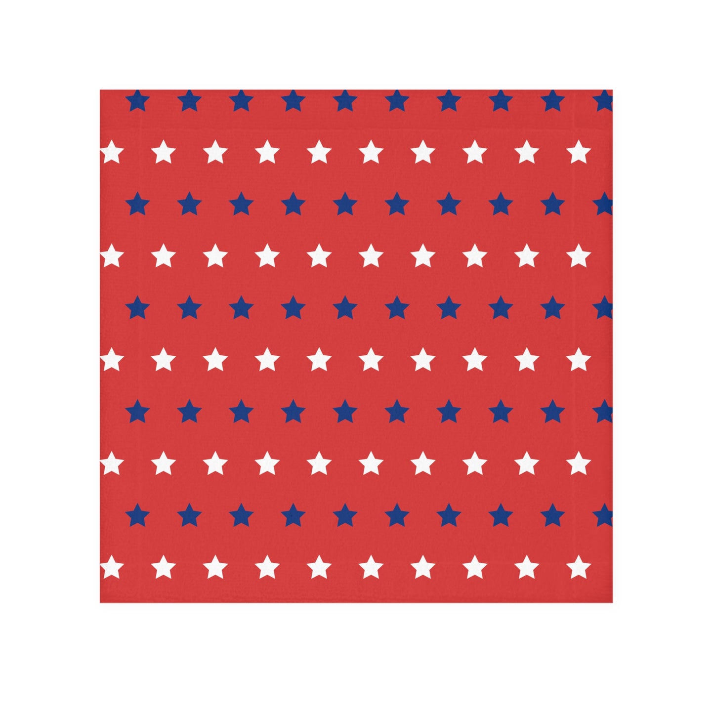 Red, White and Blue Stars Face Towel