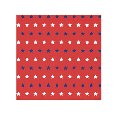 Red, White and Blue Stars Face Towel
