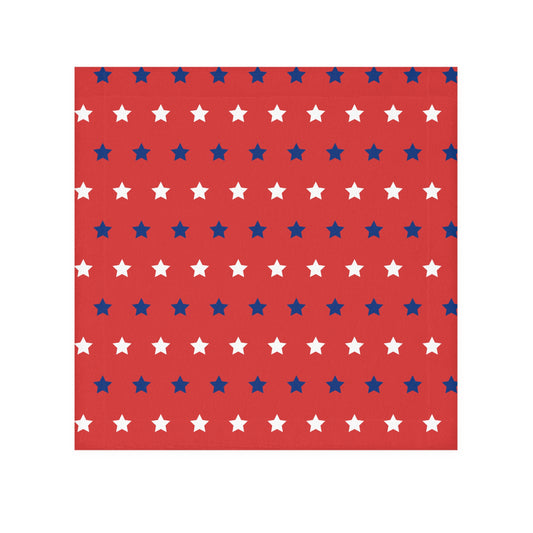 Red, White and Blue Stars Face Towel