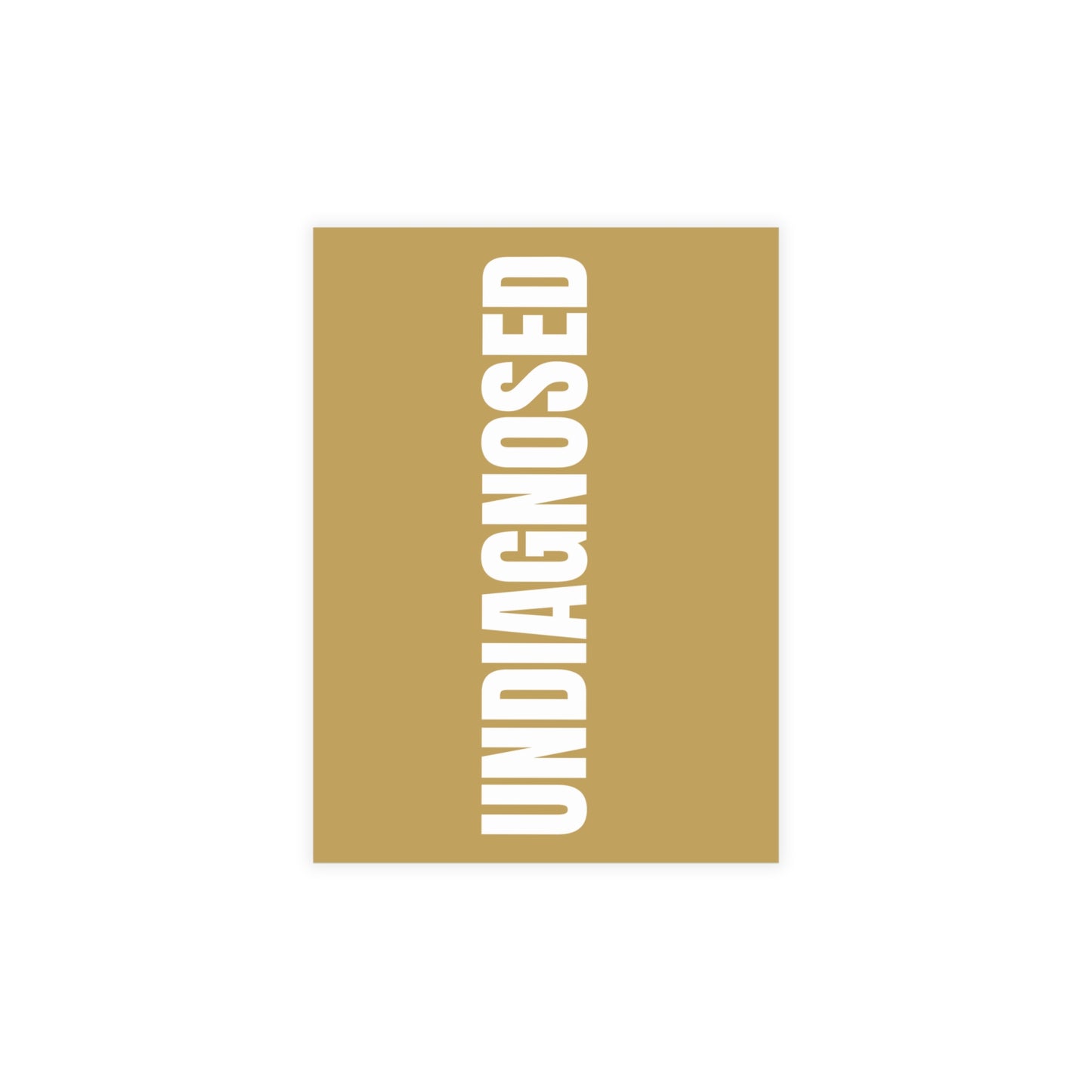 Muted Gold Postcard Set Pack of 10, 30 or 50 w/ Envelopes | Coordinated Collection