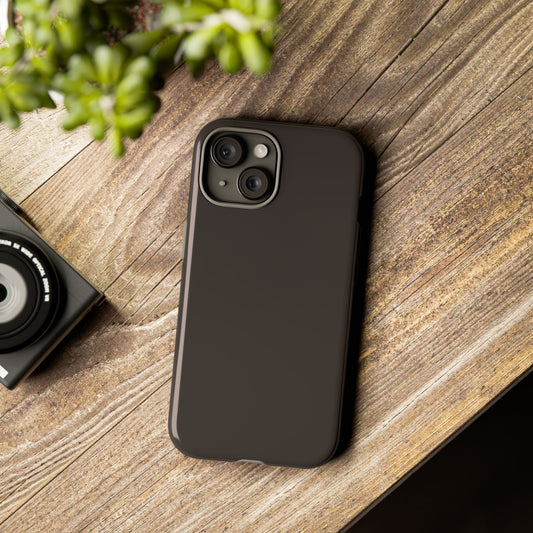 Muted Charcoal Tough Cell Phone Case Matte or Glossy Protective Case iPhone Samsung