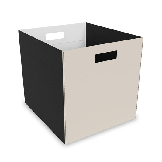 Latte Cream Felt Storage Box Foldable Organizer Bin Home Storage Basket