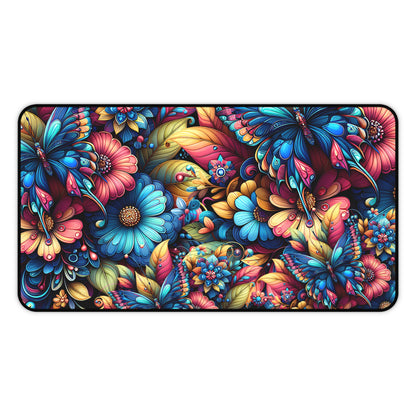 Butterfly Floral - Metamorphosis Design, Desk Pad