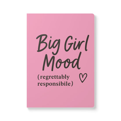 Light Pink Big Girl Mood A5 Lined Journal