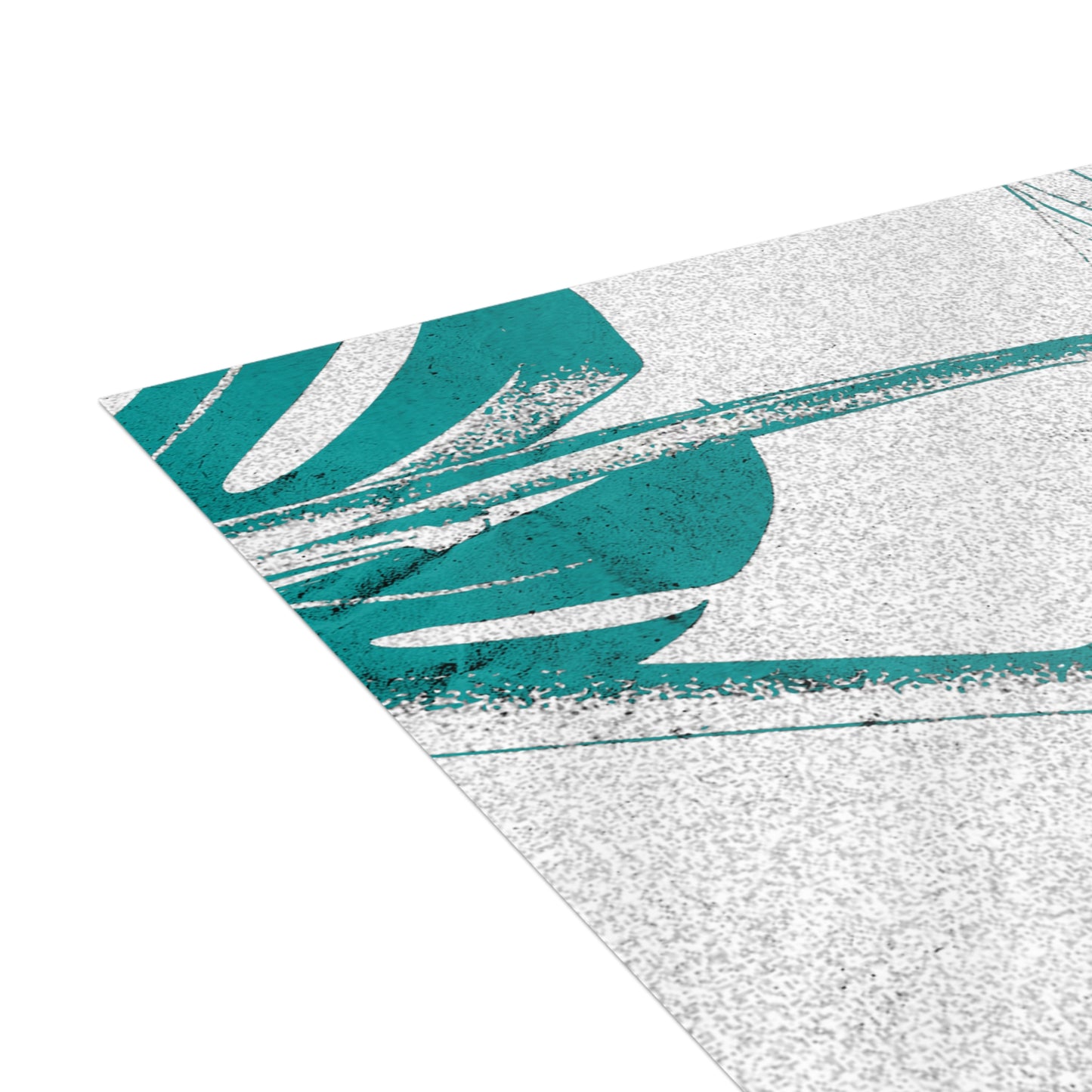 Monstera Leaf Deep Aqua Postcards