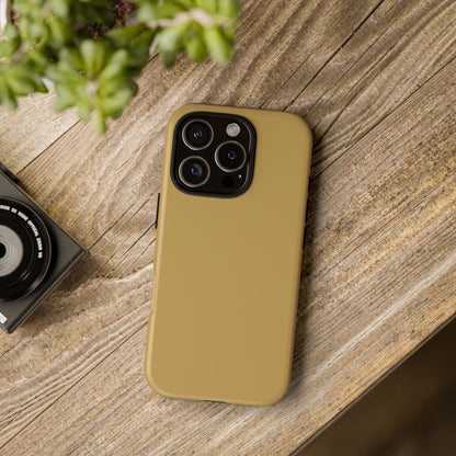 Muted Gold Tough Cell Phone Case Matte or Glossy Protective Case iPhone Samsung