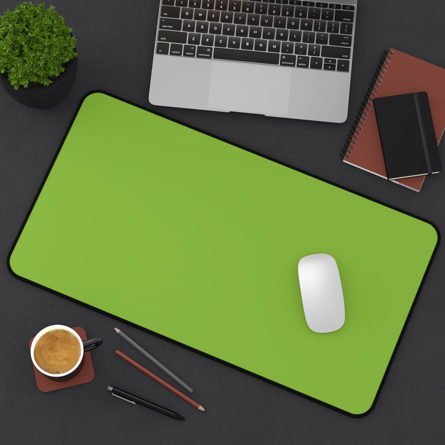 Muted Lime Desk Mat Color Coordinated Collection (12x18, 12x22, 16x32)