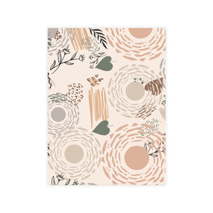 Neutral Flow Postcards Minimal Botanical Postcard Sets (10, 30 or 50)