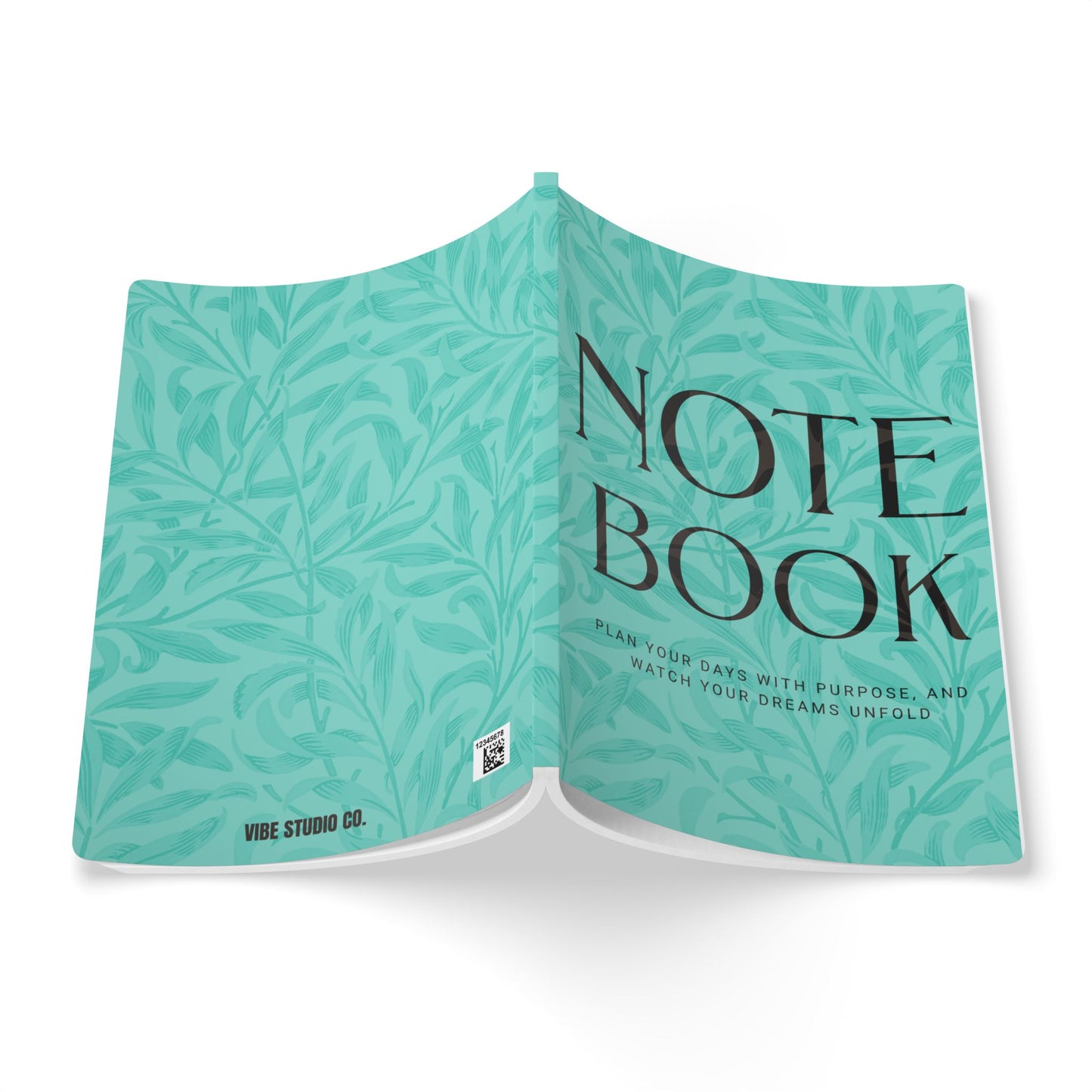 Candy Shop Leaves A5 Lined Journal Minimal Botanical Notebook | Coordinated Collection