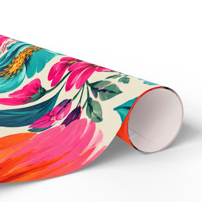 Dreamy Floral Wrapping Paper 3 Sizes Matte or Glossy Floral Gift Wrap