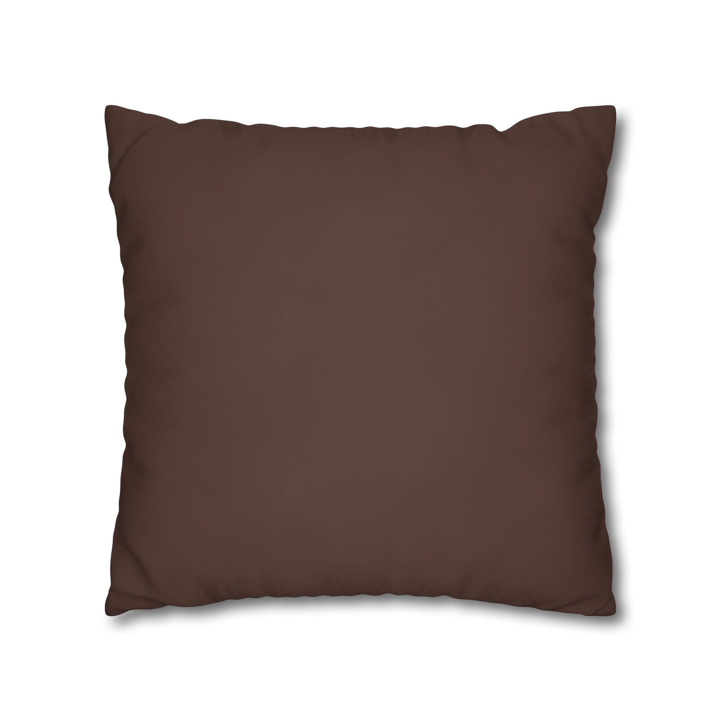 Chocolate Brown Canvas Pillow Cover 20x20