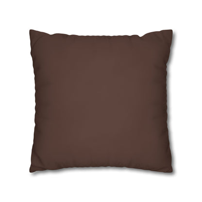 Chocolate Brown Canvas Pillow Cover 20x20
