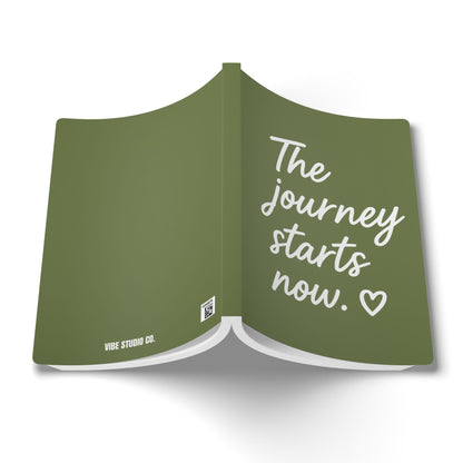 Olive The Journey Starts Now A5 Lined Journal