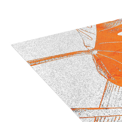 Monstera Leaf Tangerine Postcards