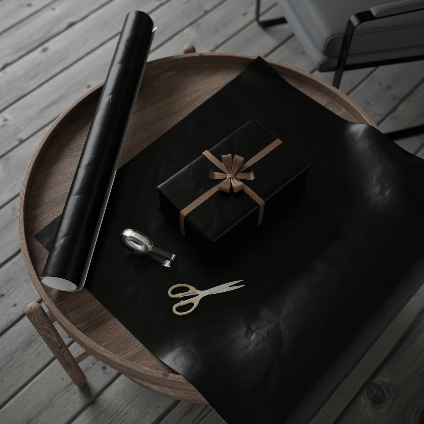 Black Wrapping Paper Matte or Glossy Gift Wrap 3 Sizes Fine Art Paper