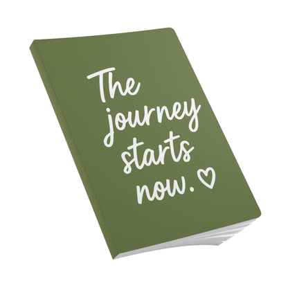 Olive The Journey Starts Now A5 Lined Journal