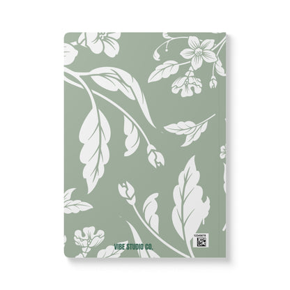Sage Floral A5 Lined Journal Coordinated Collection