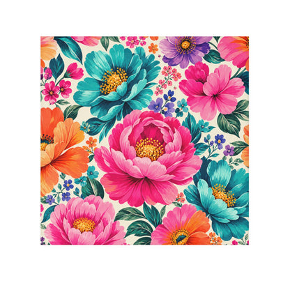 Dreamy Floral Face Towel Painterly Floral Bathroom Towel