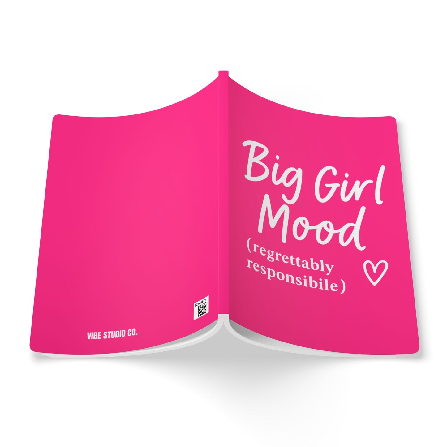 Pink Big Girl Mood A5 Lined Journal