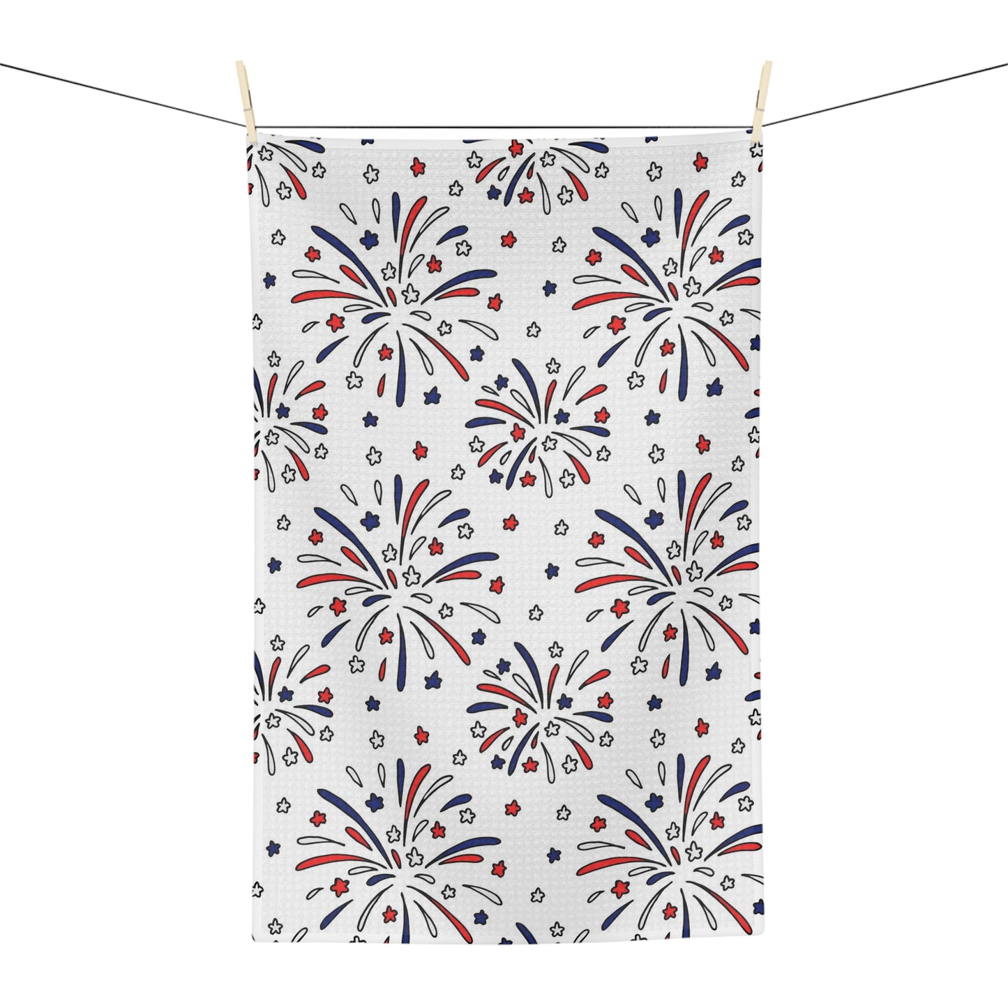 Fireworks Microfiber Tea Towel