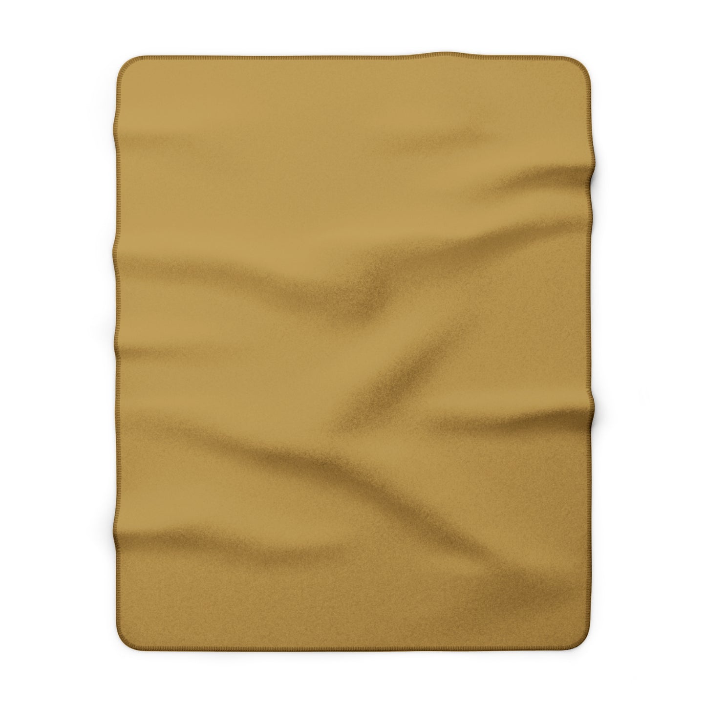 Muted Gold Sherpa Fleece Blanket Cozy Plush Throw 3 Sizes Soft Warm Blanket