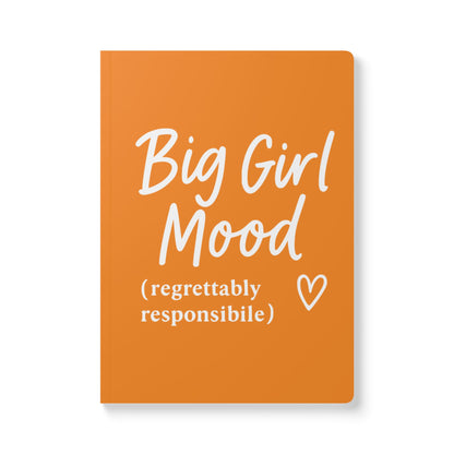 Tangerine Big Girl Mood A5 Lined Journal