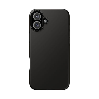 Black Tough Cell Phone Case Matte or Glossy Protective Case iPhone Samsung