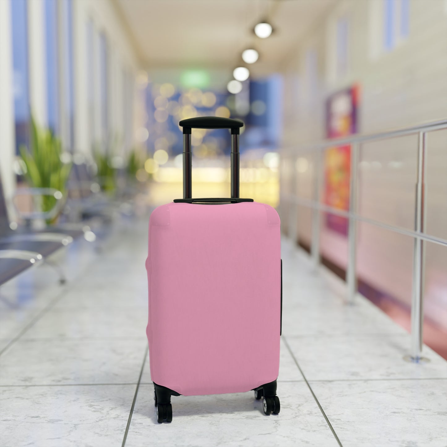 Light Pink Luggage Cover Travel Suitcase Cover Protective Stretch Cover