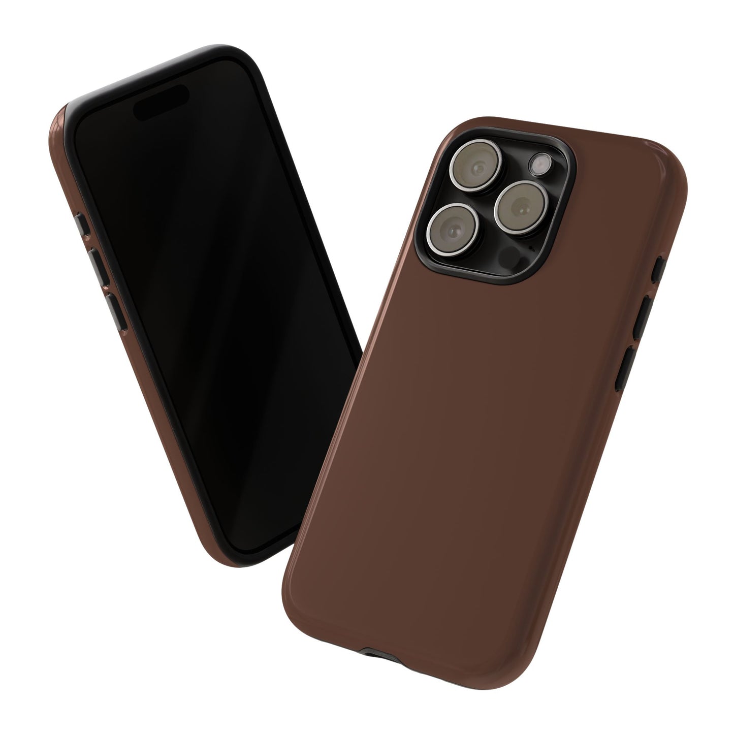Chocolate Brown Tough Cell Phone Case Matte or Glossy Protective Case iPhone Samsung